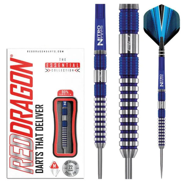 Red Dragon Polaris 90% Tungsten Steel Tip Darts-1-22 GRAM-Premier Darts
