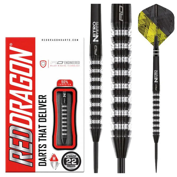 Red Dragon Razer Edge Elite 90% Tungsten Steel Tip Darts-1-22 GRAM-Premier Darts