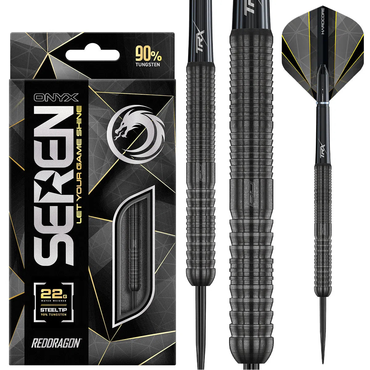 Red Dragon Seren 1 Onyx 90% Tungsten Steel Tip Darts