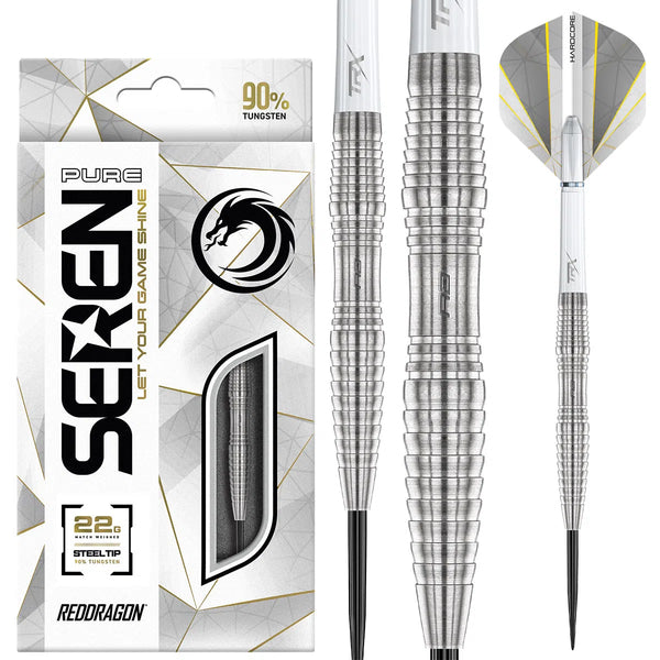 Red Dragon Seren 3 Pure 90% Tungsten Steel Tip Darts-1-22 GRAM-Premier Darts