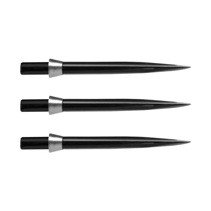 Red Dragon Trident Points-4-Black Silver-32mm-Premier Darts