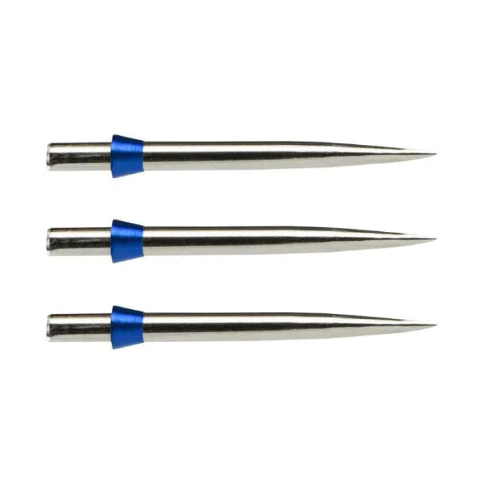 Red Dragon Trident Points-6-Silver Blue-32mm-Premier Darts
