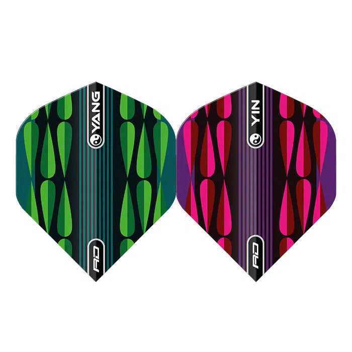 Red Dragon Yin Yang Pink and Green Standard Flights