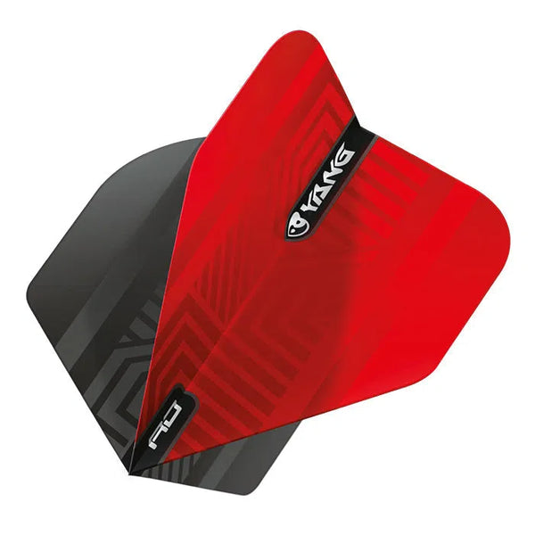 Red Dragon Yin Yang Red & Black Standard Flights-1-Premier Darts