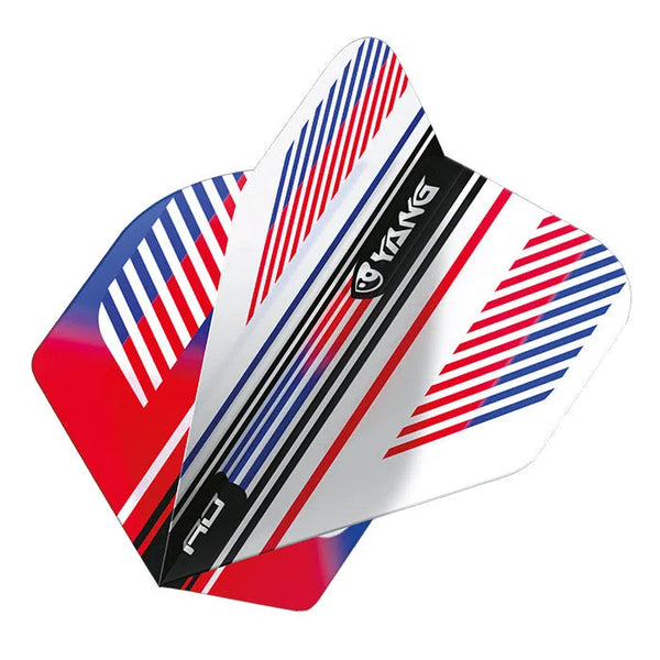 Red Dragon Yin Yang Red, White & Blue Standard Flights-1-Premier Darts