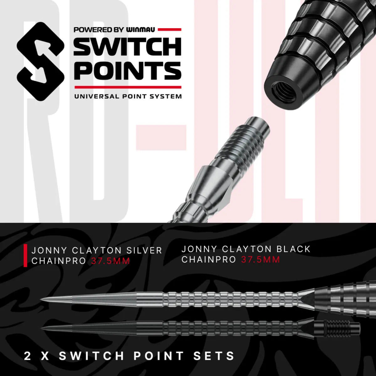 Red Dragon Jonny Clayton RD-ULTRA SP 90% Tungsten Steel Tip Darts-3-22 GRAM-Premier Darts
