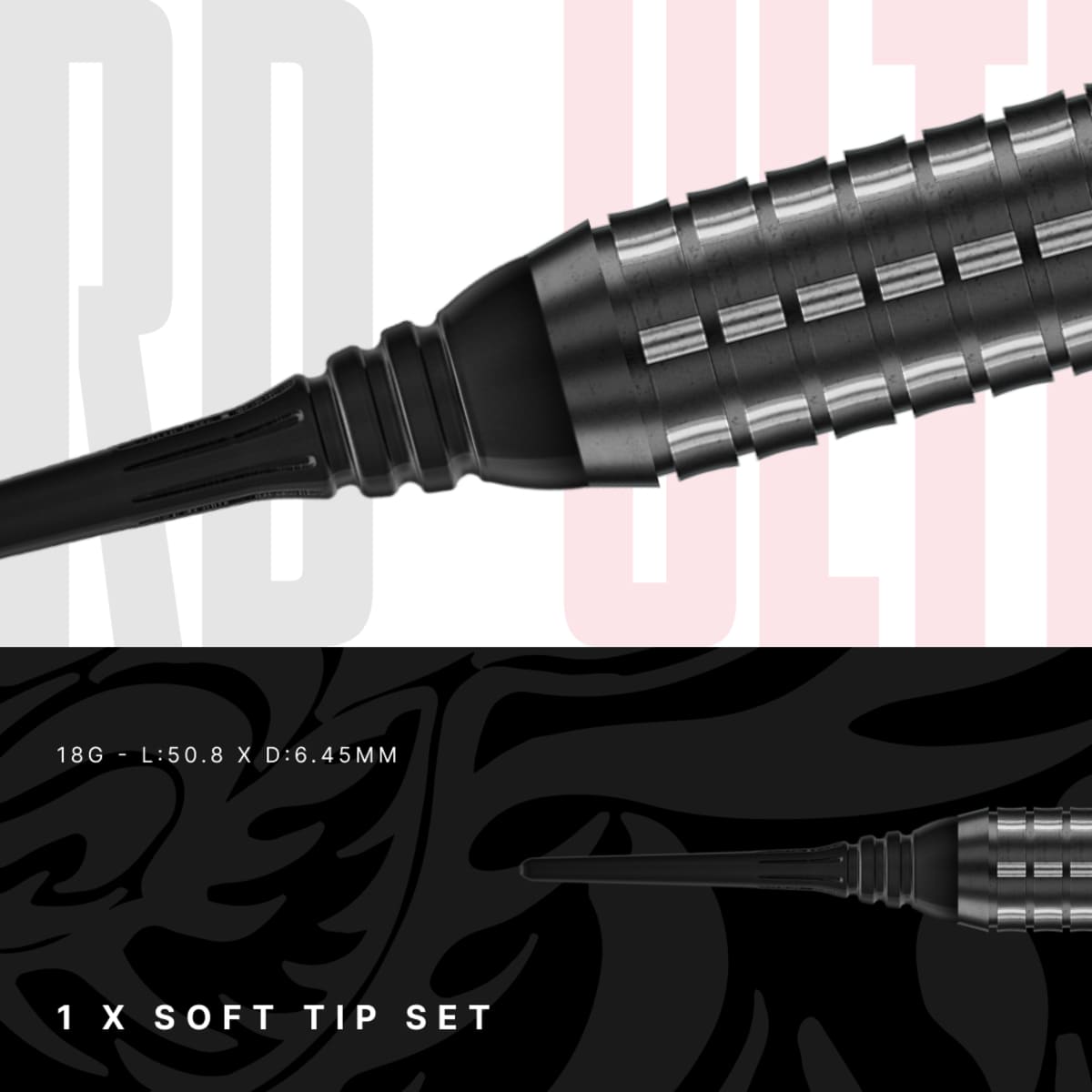 Red Dragon Jonny Clayton RD-ULTRA 90% Tungsten Soft Tip Darts-3-18 GRAM-Premier Darts