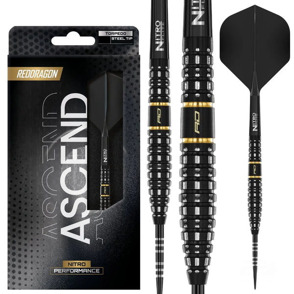 Red Dragon Ascend - Torpedo 90% Tungsten Steel Tip Darts-1-23 GRAM-Premier Darts