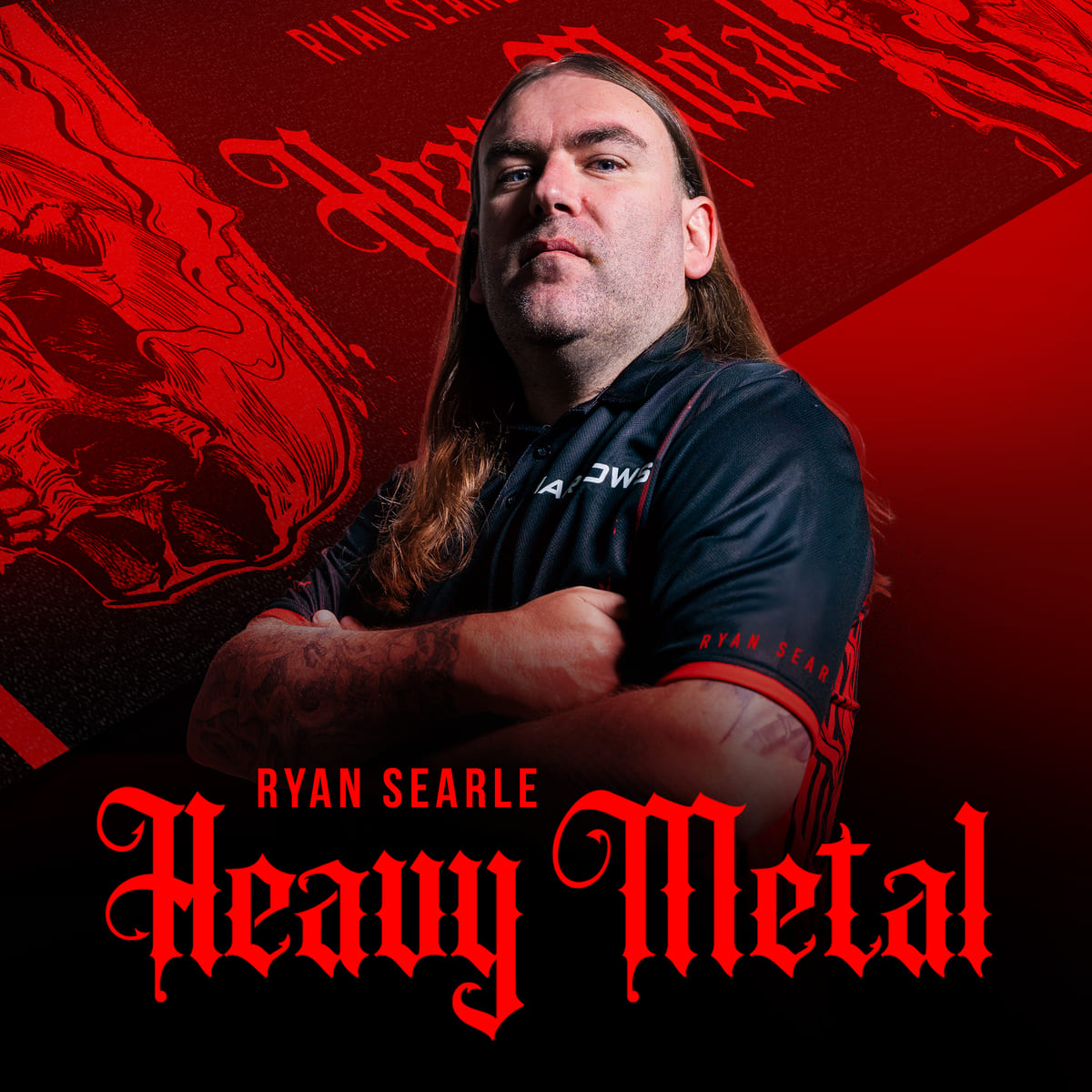Harrows Ryan Searle Heavy Metal Mat-3-Premier Darts