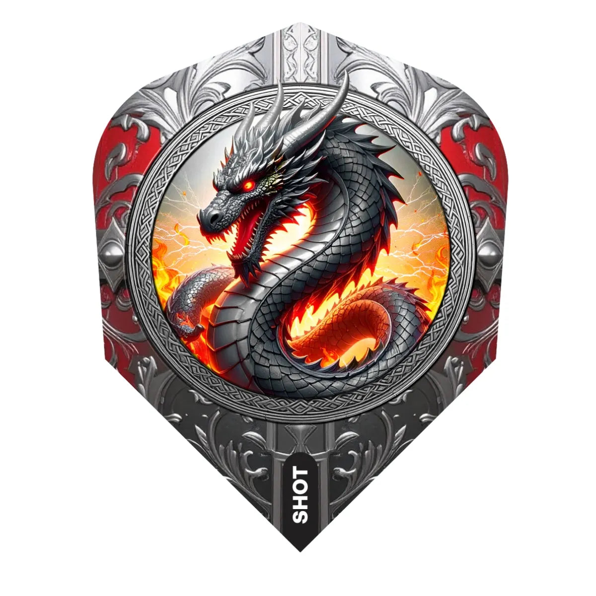 Shot Future Knights The Dragon Small Standard Darts Flights