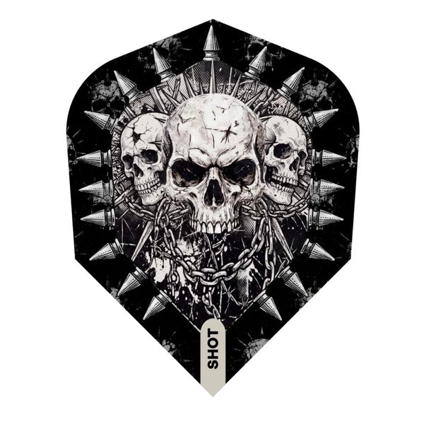 Shot Gnarly Skulls Small Standard Dart Flights-1-Premier Darts