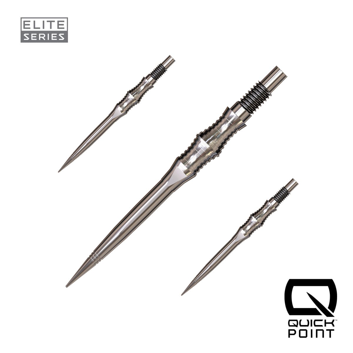 Harrows Apex Spire Elite Series Quick Points-15-Silver-30mm-Premier Darts