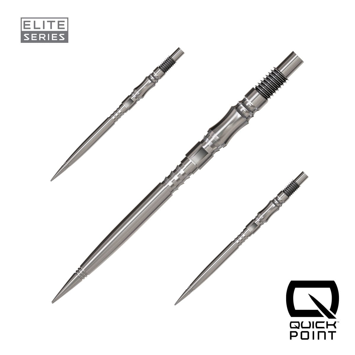 Harrows Axis Elite Series Quick Points-15-Silver-35mm-Premier Darts
