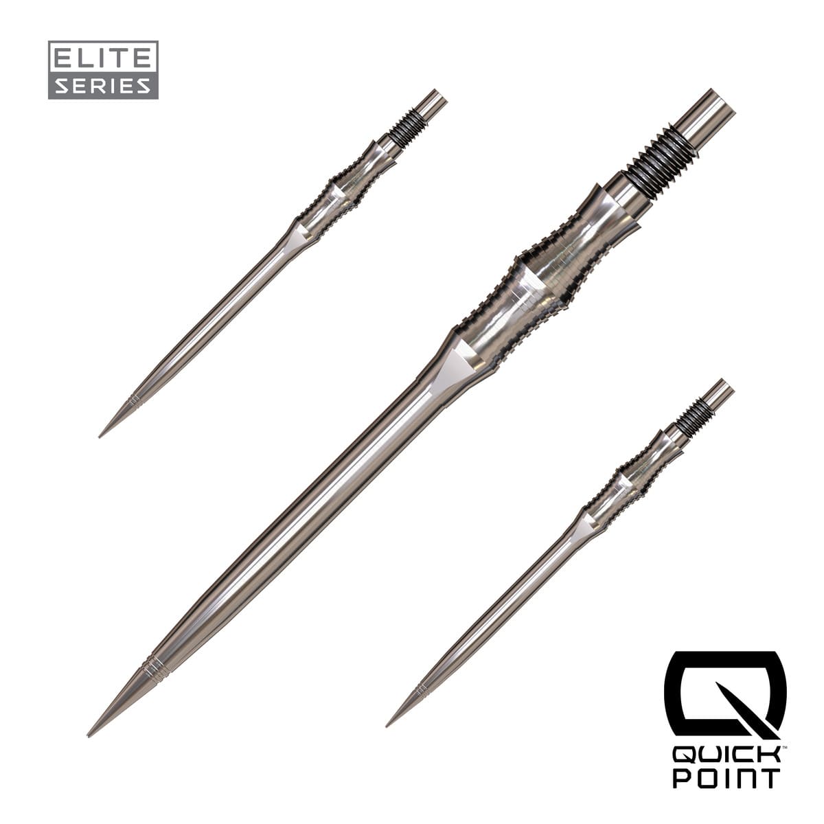 Harrows Apex Spire Elite Series Quick Points-17-Silver-40mm-Premier Darts
