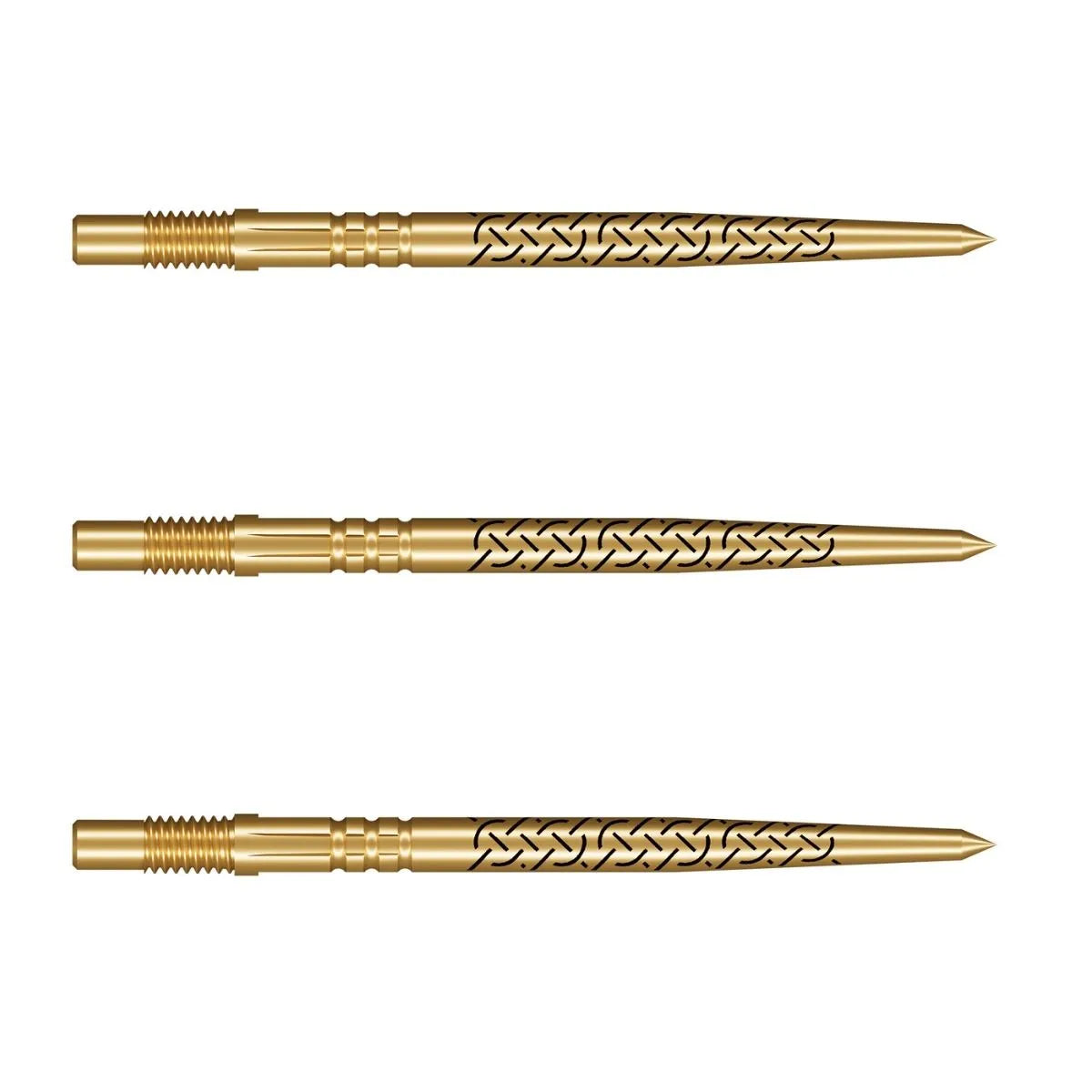 Shot Kapene Gold Ti Turbo Steel Tip Points-4-30mm-Premier Darts