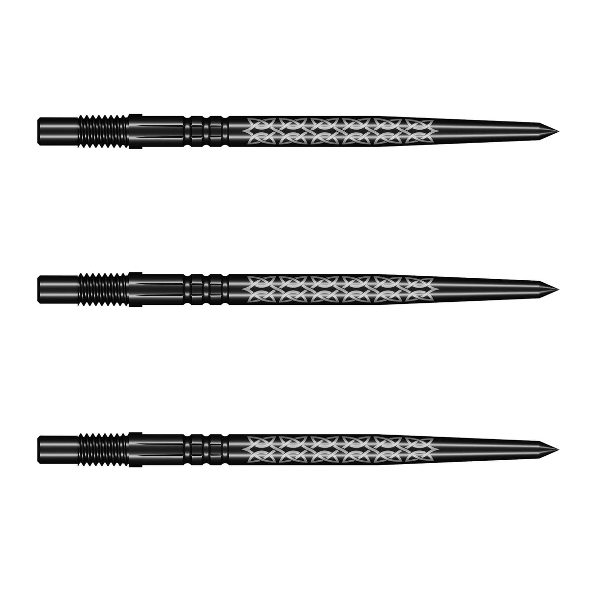 Shot Celt Turbo Steel Tip Points-4-Black-30mm-Premier Darts