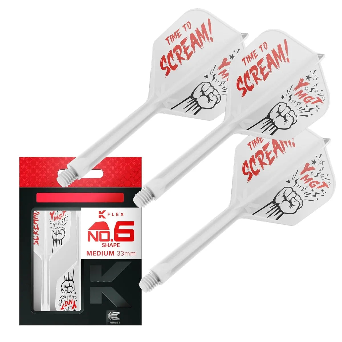 Target Japan Scream K-Flex Flight System No6-9-Medium-Premier Darts