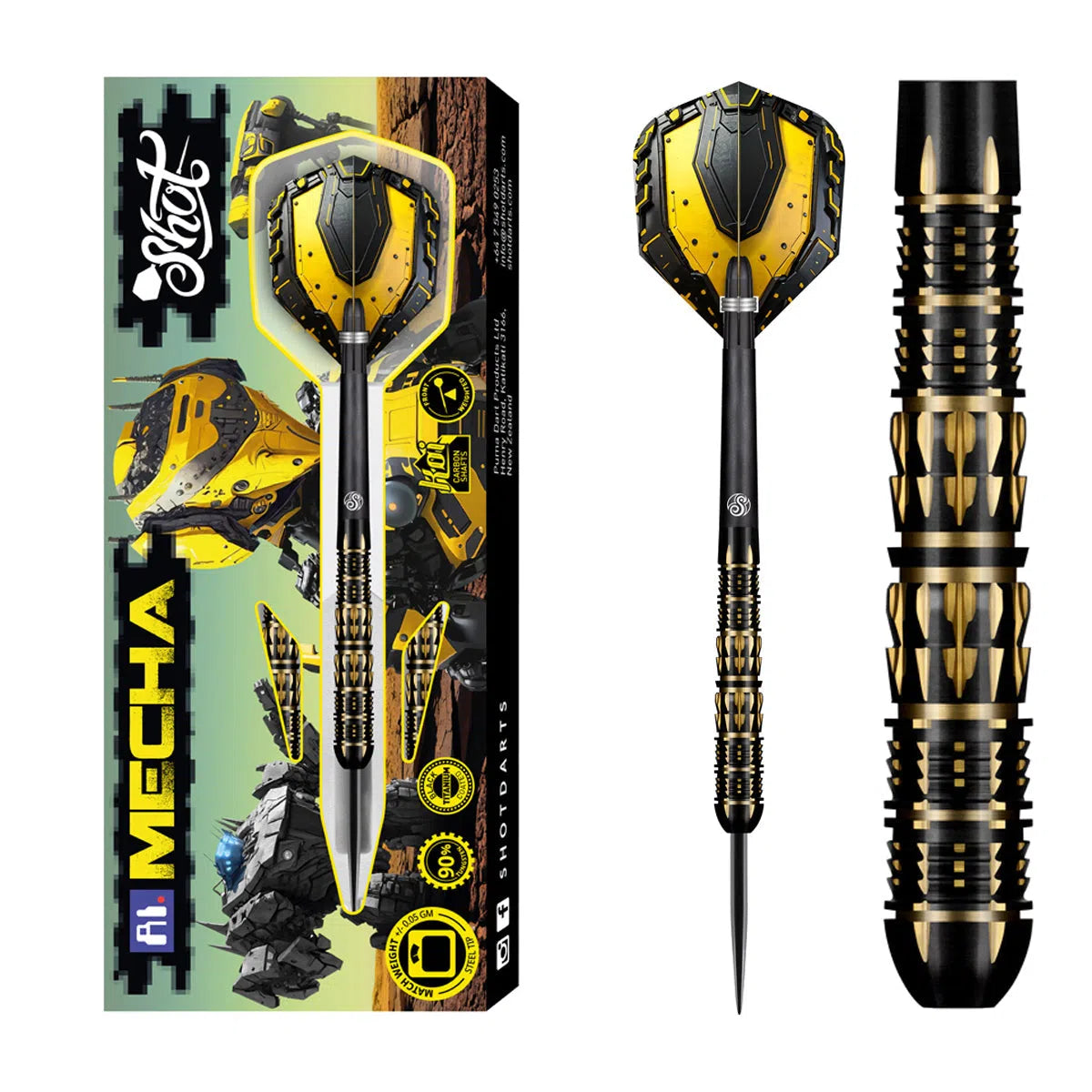 Shot AI Mecha 90% Tungsten Steel Tip Darts