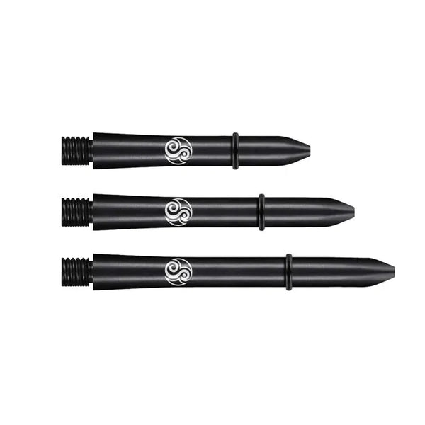 Shot Aluminium Black Shafts-1-Black-Short-Premier Darts