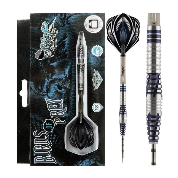 Shot Birds of Prey Falcon 90% Tungsten Steel Tip Darts-1-23 GRAM-Premier Darts