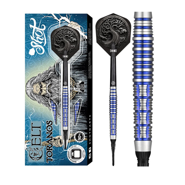 Shot Celt Toranos 90% Tungsten Soft Tip Darts
