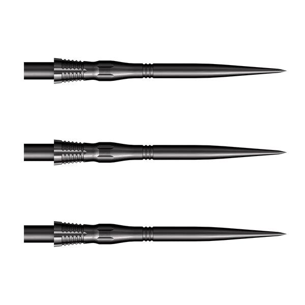 Shot Cone Scallop Steel Tip Dart Points-1-Black-31mm-Premier Darts