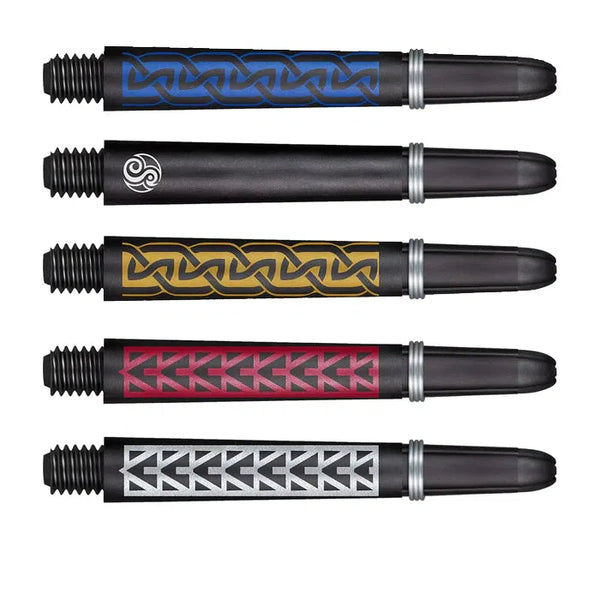 Shot Koi Carbon Dart Shafts-1-Black-Short-Premier Darts