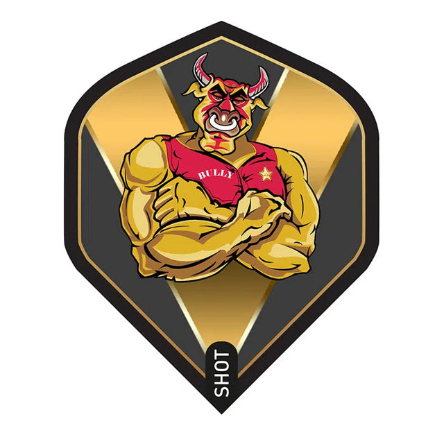 Shot Michael Smith Bully Boy Standard Dart Flights  Gold