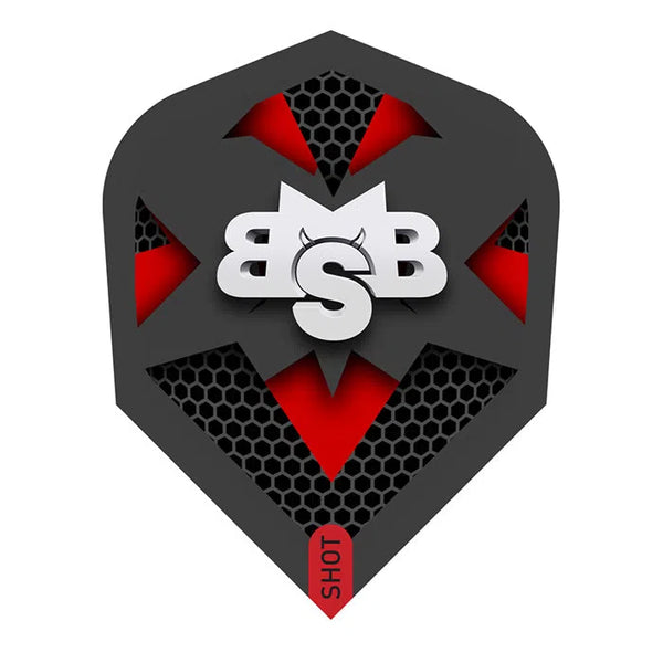 Shot Michael Smith Tenacious Small Standard Dart Flights-1-Premier Darts
