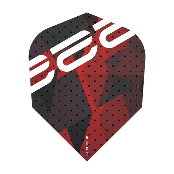 Shot Neils Zonneveld Red Standard No6 Flights-1-Premier Darts