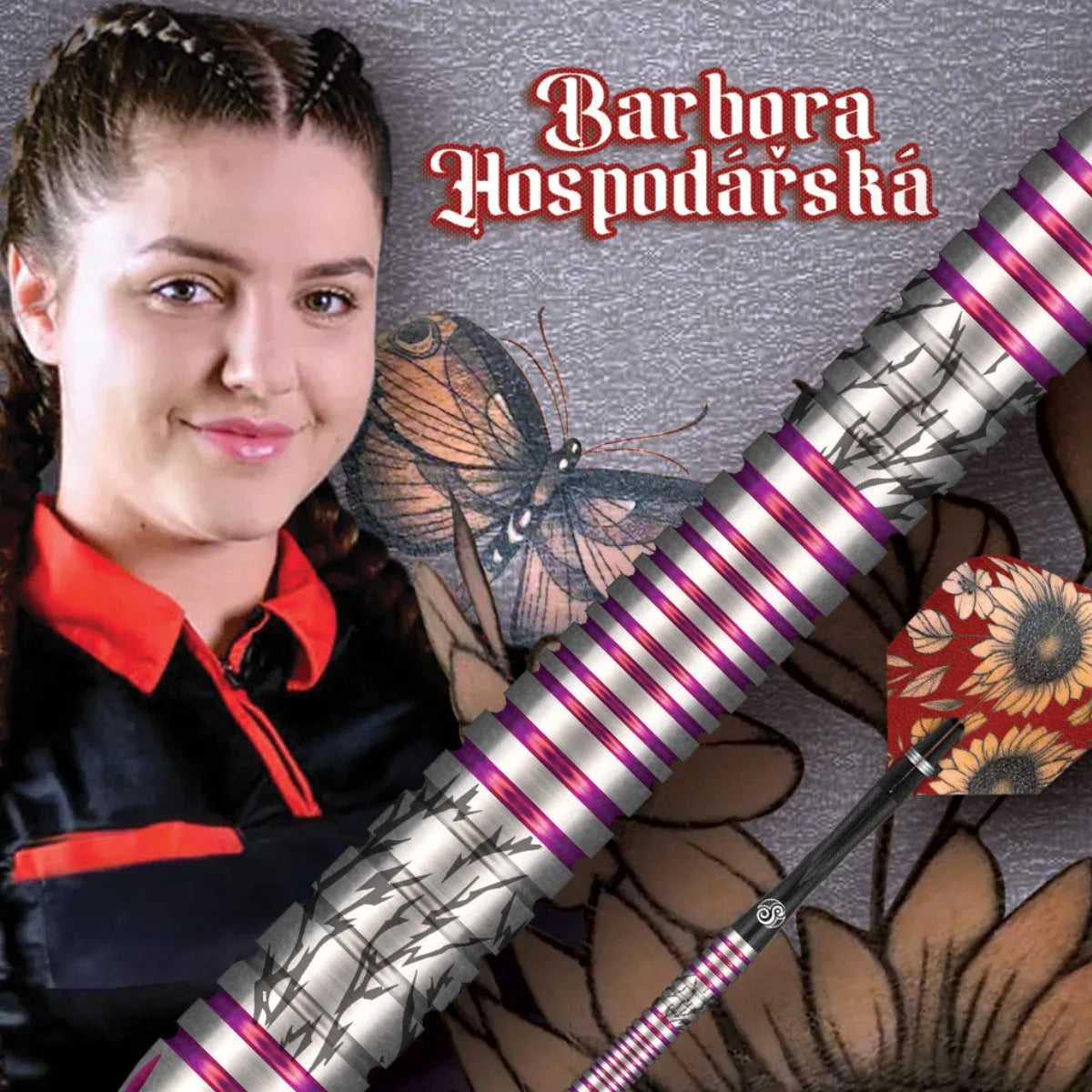 Shot Pro Series Barbora Hospodárská 2.0 90% Tungsten Steel Tip Darts-5-23 GRAM-Premier Darts