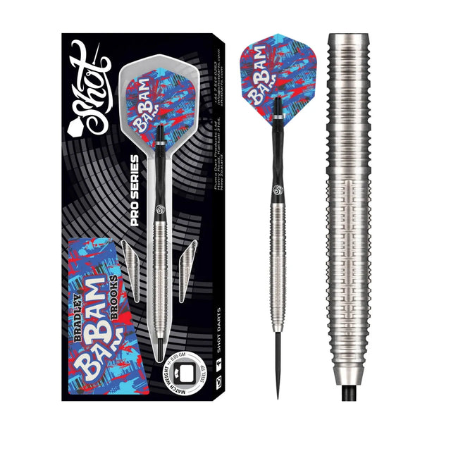 Shot Pro Series Bradley Brooks Gen 2 90% Tungsten Steel Tip Darts