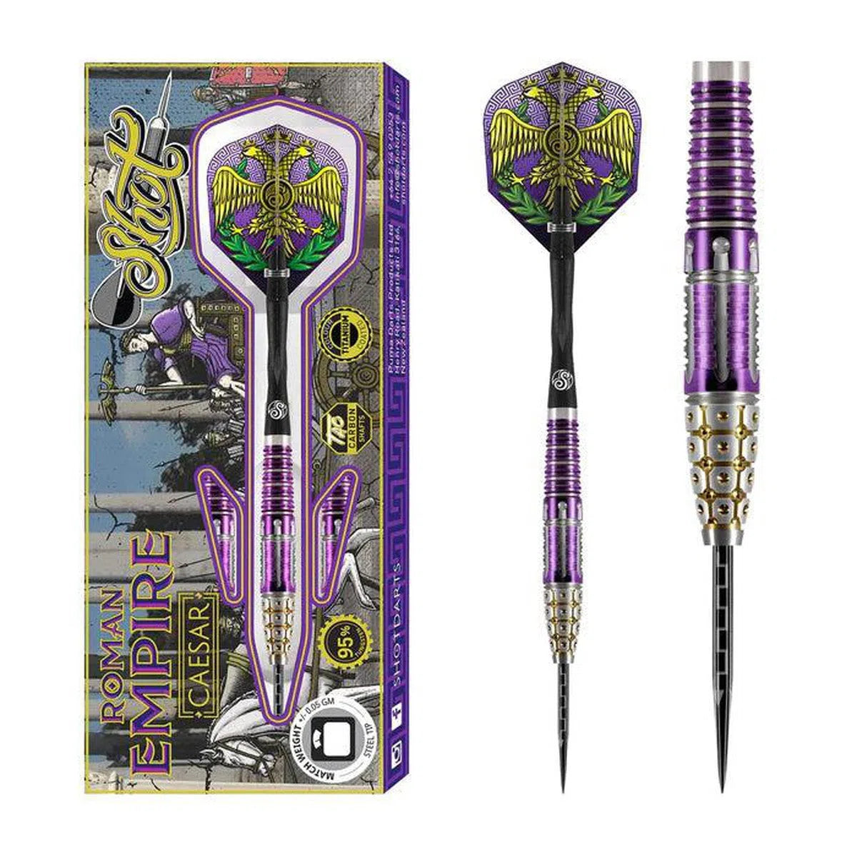 Shot Roman Empire Caesar 95% Tungsten Steel Tip Darts