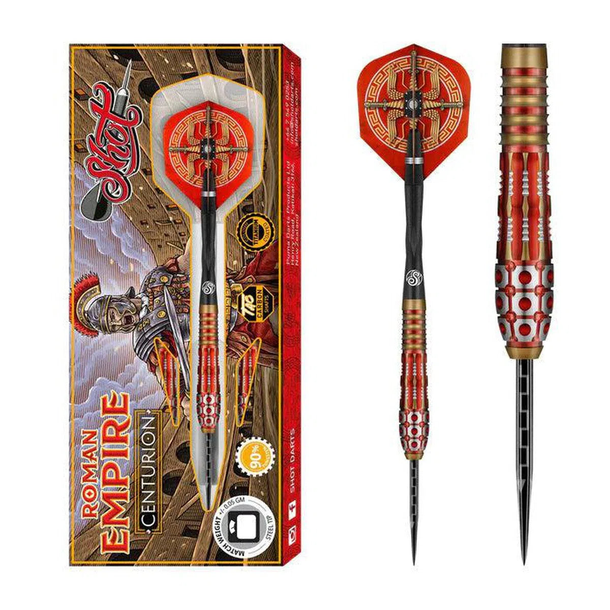 Shot Roman Empire Centurion 90% Tungsten Steel Tip Darts