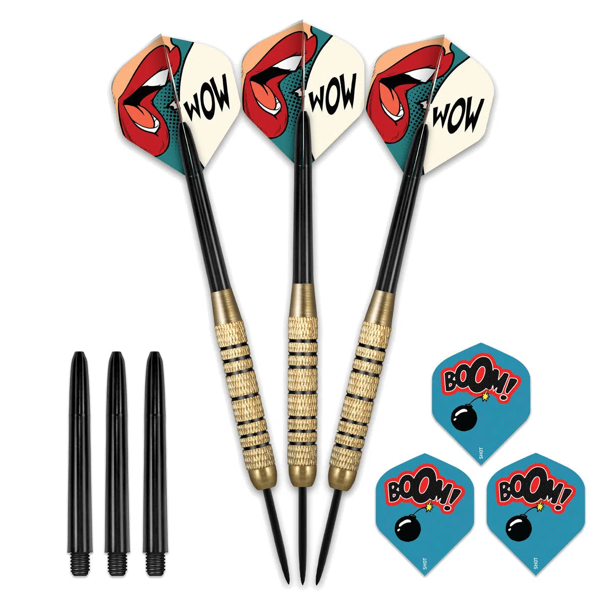 Shot Solo Brass Steel Tip Darts