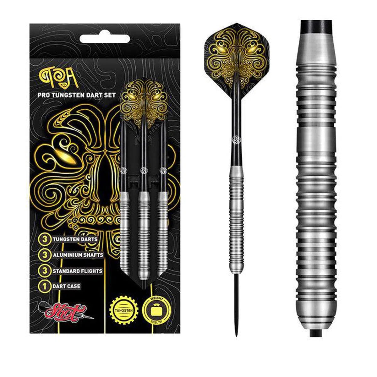 Shot Toa 70% Tungsten Steel Tip Darts
