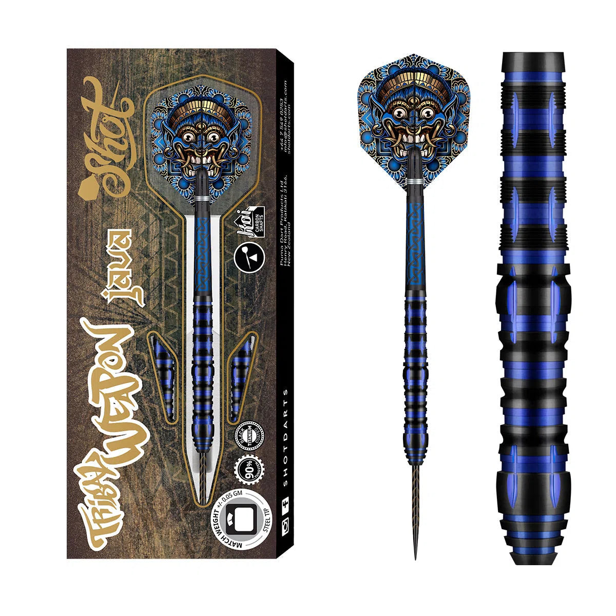 Shot Tribal Weapon Java 90% Tungsten Steel Tip Darts