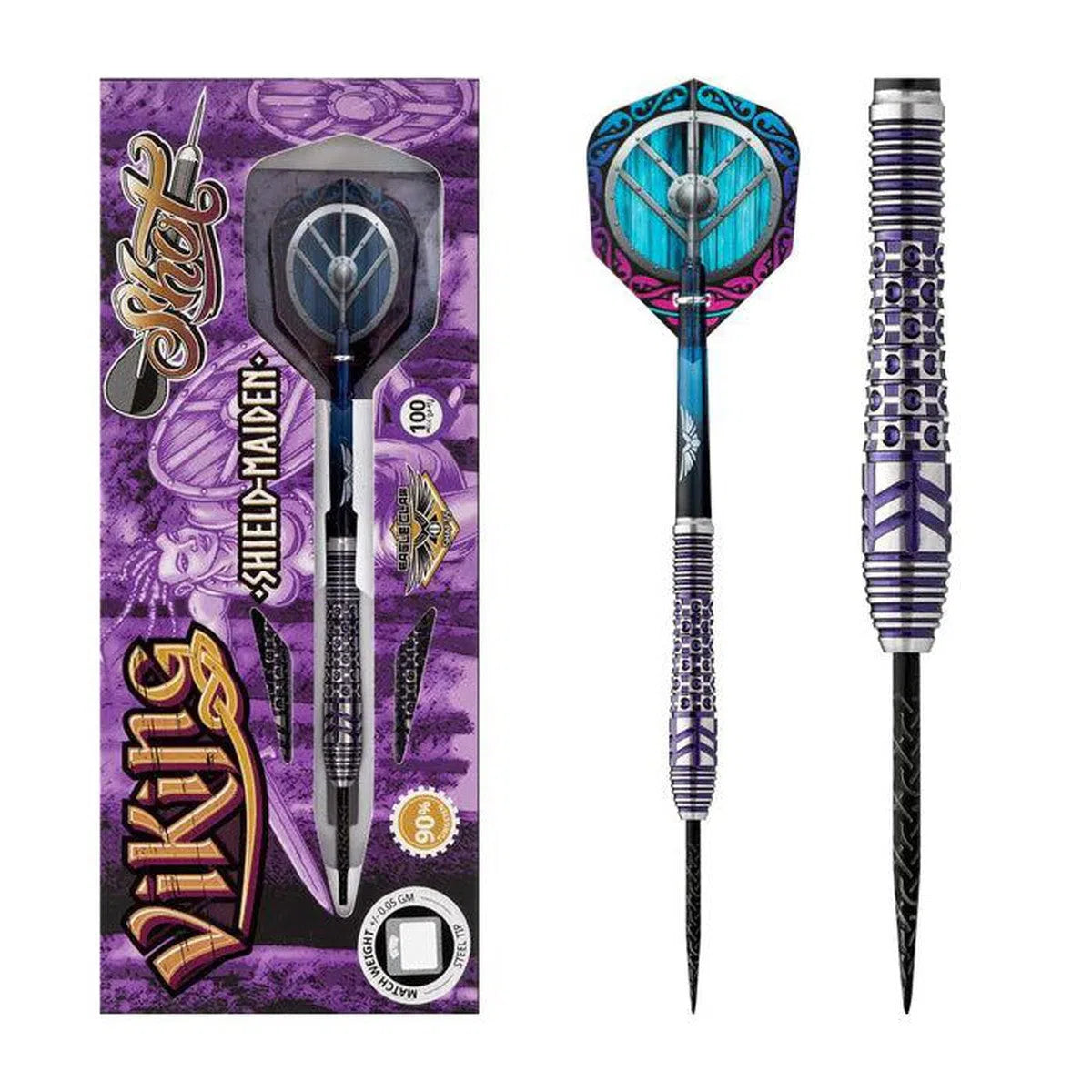 Shot Viking Shield Maiden 90% Tungsten Steel Tip Darts