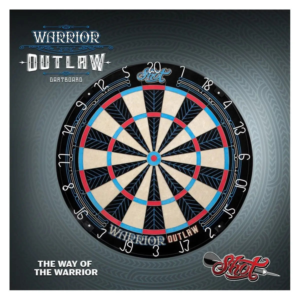 Shot Warrior Outlaw Bristle Dartboard