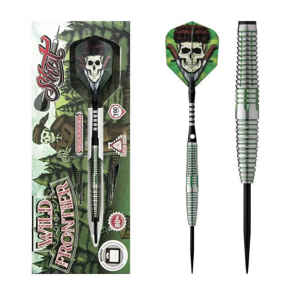 Shot Wild Frontier Trapper 80% Tungsten Steel Tip Darts