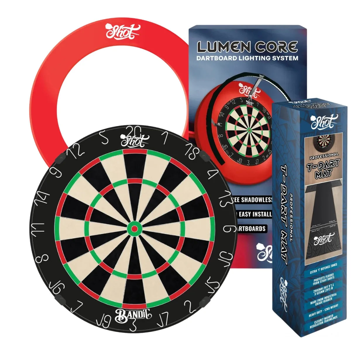 Shot Bandit Gen 4 & Lumen Core Ultimate Bundle-1-Red-Premier Darts