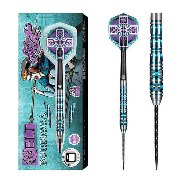 Shot Celt Boudicca 90% Tungsten Steel Tip Darts