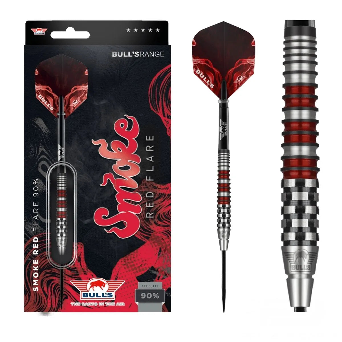 Bull's NL Smoke Red A 90% Tungsten Steel Tip Darts