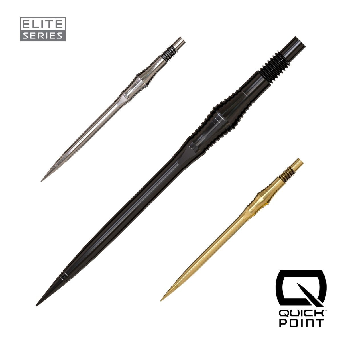 Harrows Spire Elite Series Quick Points-1-Black-30mm-Premier Darts