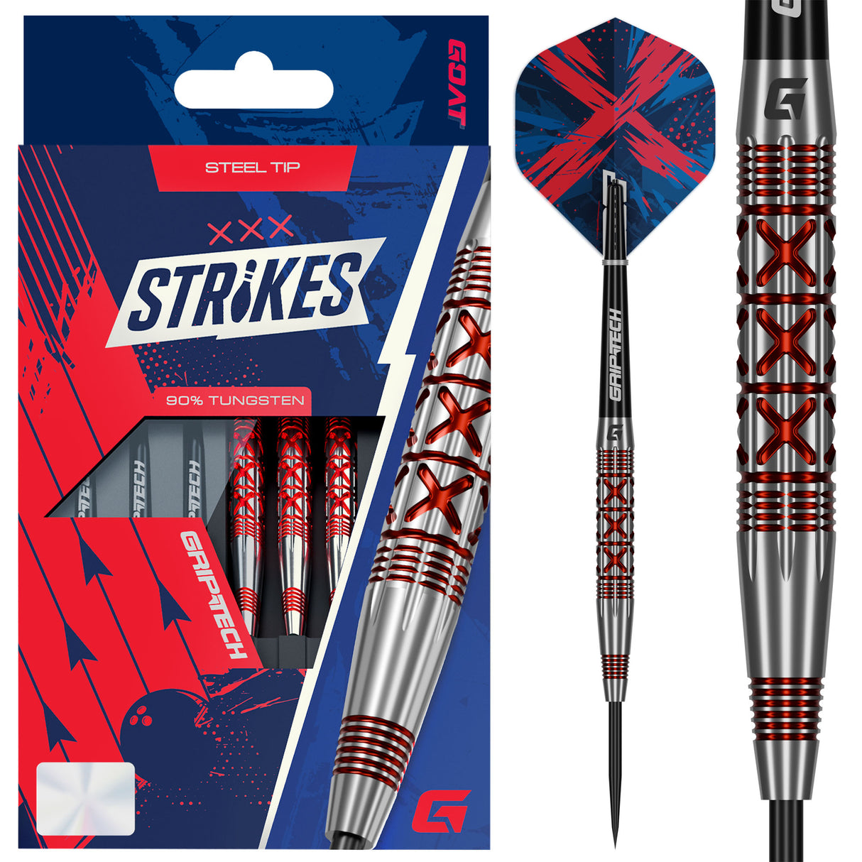 GOAT Strike 90% Tungsten Steel Tip Darts-Darts-1-Premier Darts