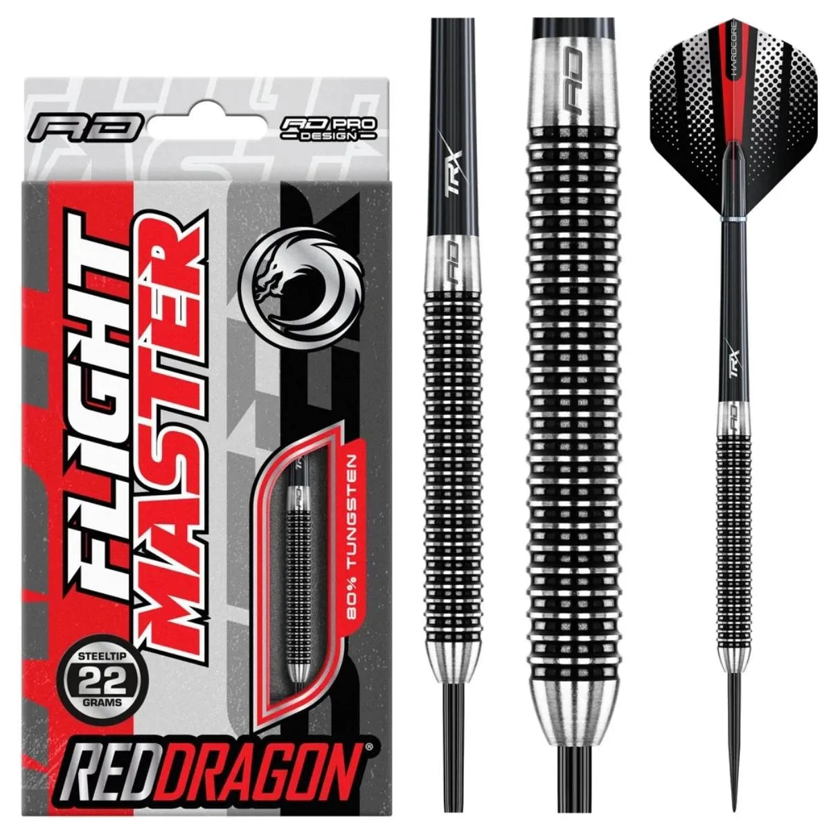 Red Dragon Flightmasters Swingfire 1 80% Tungsten Steel Tip Darts-1-22 GRAM-Premier Darts
