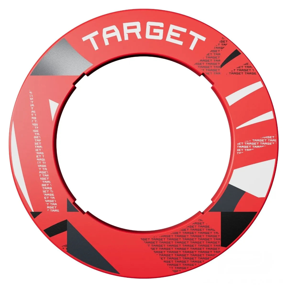 Target Darts Patterned Notched Surround-9-Red-Premier Darts