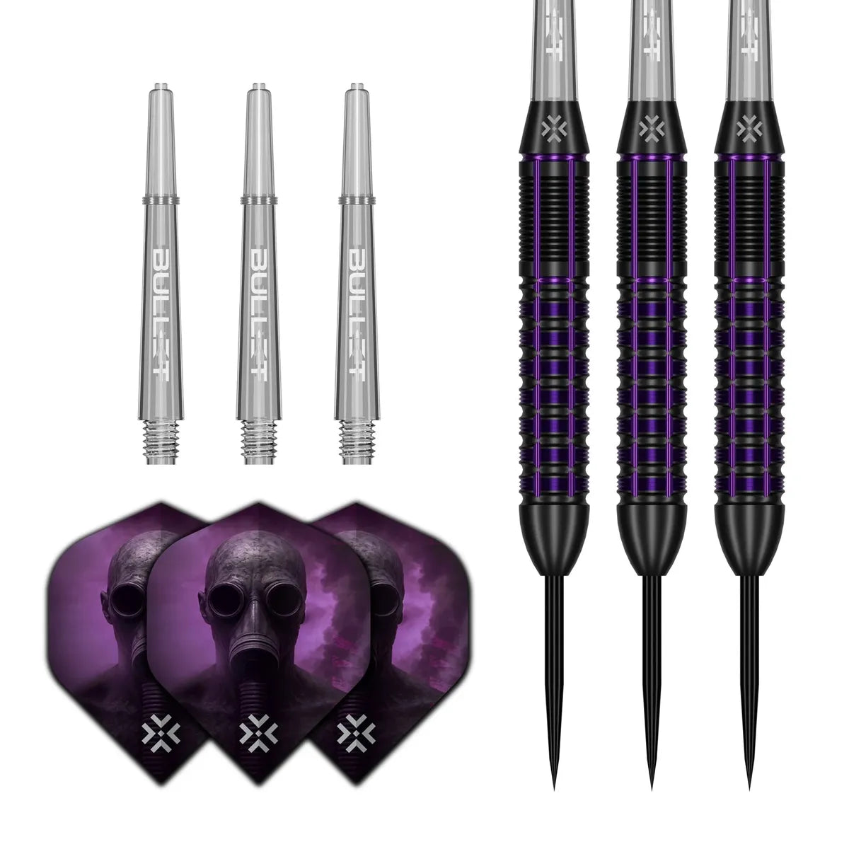 Bullet Toxic Brass Steel Tip Darts-3-23 GRAM-Premier Darts