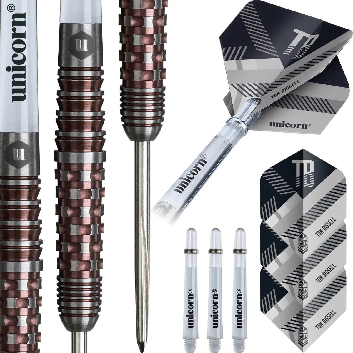 Unicorn Tom Bissell Contender 95% Tungsten Steel Tip Darts