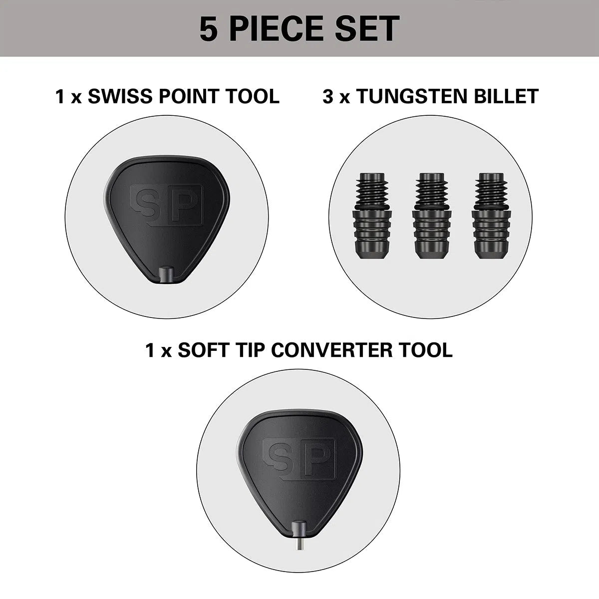 Target Darts 2BA Swiss Point Converter-6-Black-Premier Darts